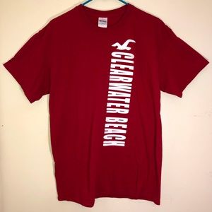 Gildan Men’s Clearwater Beach Florida Red Shirt Size L